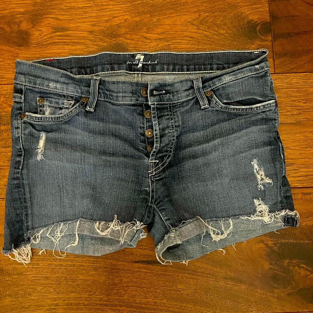 7 For All Mankind denim shorts